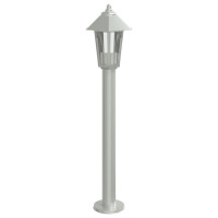 Produktbild för Utomhusgolvlampa silver 80 cm rostfritt stål