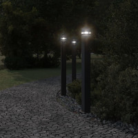 Produktbild för Utomhusgolvlampa svart 110 cm aluminium