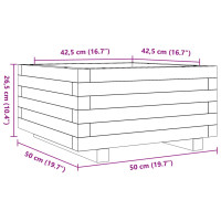 Produktbild för Odlingslåda 50x50x26,5 cm impregnerat furu