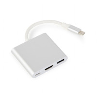 Produktbild för Gembird A-CM-HDMIF-02-SV USB-grafikadapter Silver