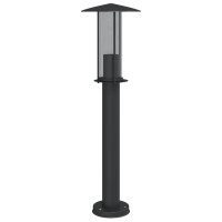 Produktbild för Utomhusgolvlampa svart 60 cm rostfritt stål