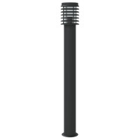 Produktbild för Utomhusgolvlampor 3 st svart 110 cm rostfritt stål