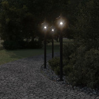 Produktbild för Utomhusgolvlampa svart 120 cm rostfritt stål