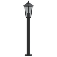 Produktbild för Utomhusgolvlampa svart 80 cm rostfritt stål