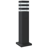 Produktbild för Utomhusgolvlampa svart 50 cm aluminium