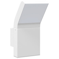 Produktbild för Utomhusvägglampa LED vit gjuten aluminium