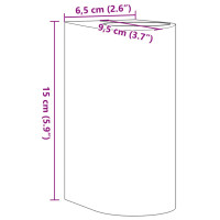 Produktbild för Utomhusvägglampor 2 st svart gjuten aluminium