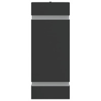Produktbild för Utomhusvägglampor 2 st svart rostfritt stål