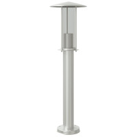 Produktbild för Utomhusgolvlampa silver 60 cm rostfritt stål