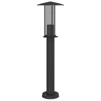 Produktbild för Utomhusgolvlampor 3 st svart 60 cm rostfritt stål