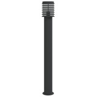 Produktbild för Utomhusgolvlampa svart 110 cm rostfritt stål