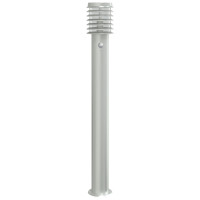 Produktbild för Utomhusgolvlampor med sensorer 3 st silver 110cm rostfritt stål