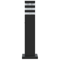 Produktbild för Utomhusgolvlampor 3st svart 50 cm aluminium