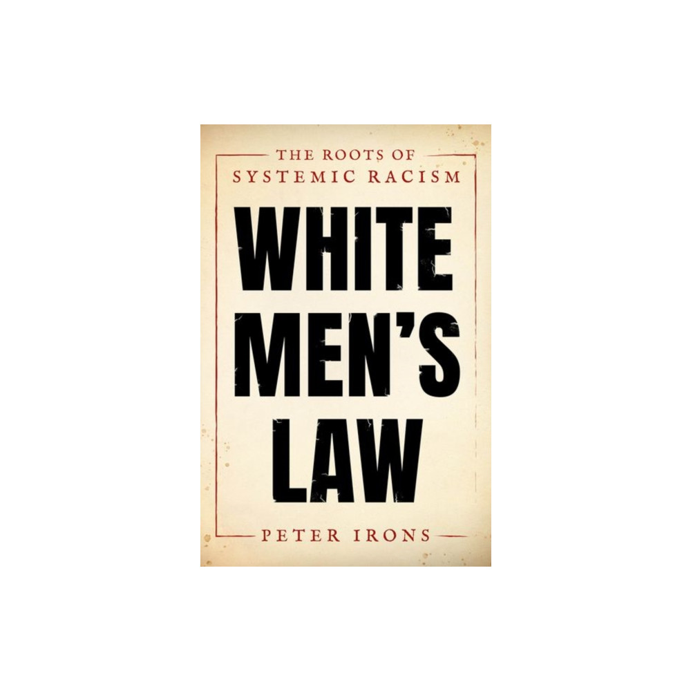 Produktbild för White Men's Law (inbunden, eng)