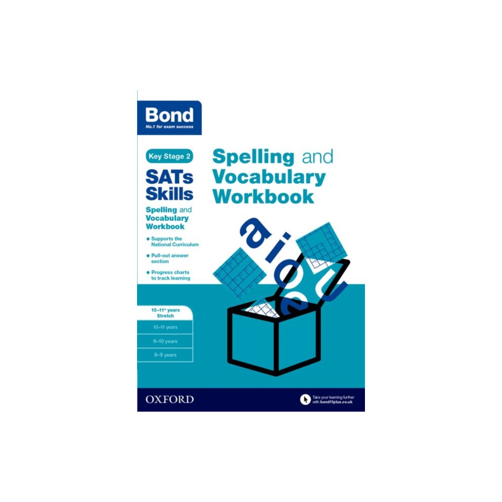 Produktbild för Bond SATs Skills Spelling and Vocabulary Stretch Workbook (häftad, eng)