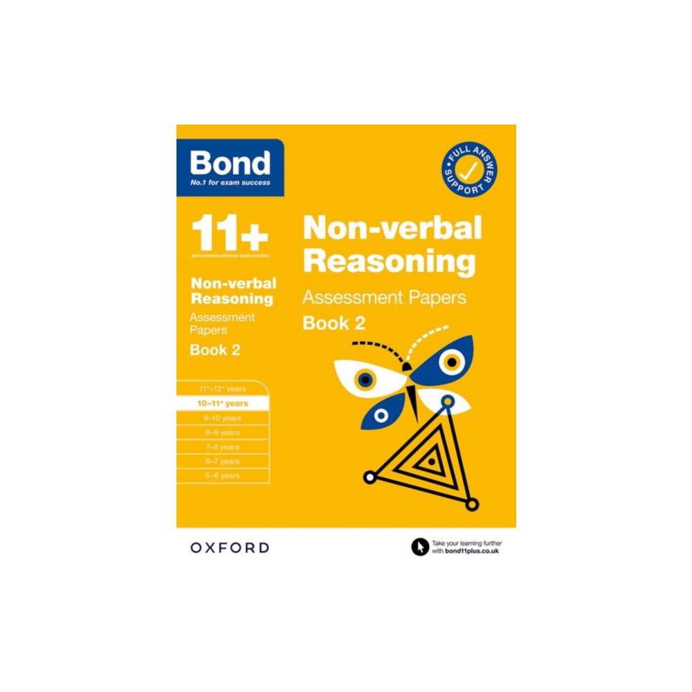 Produktbild för Bond 11+ Non-verbal Reasoning Assessment Papers 10-11 Years Book 2 (for GL Assessment & other 11 plus exams) (häftad, eng)