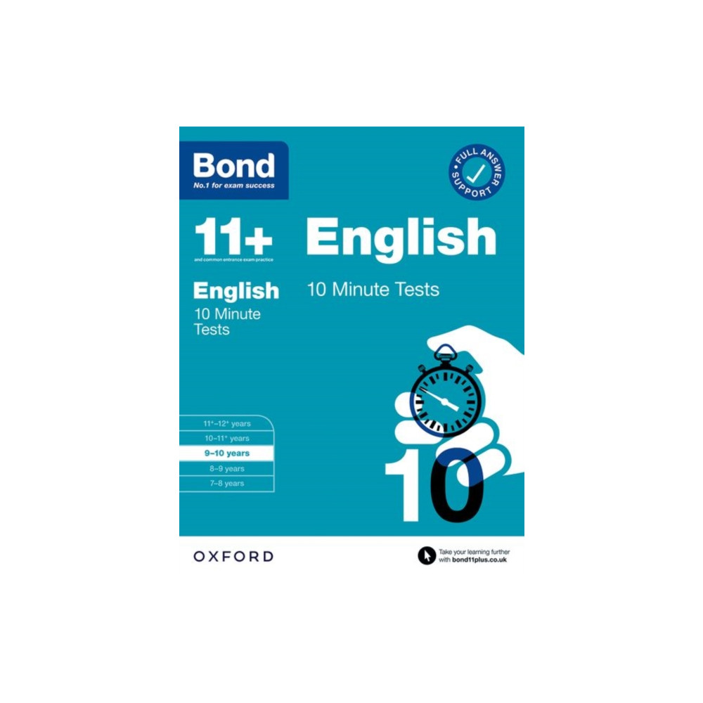 Produktbild för Bond 11+ 10 Minute Tests English 9-10 years: For 11+ GL assessment and Entrance Exams (häftad, eng)