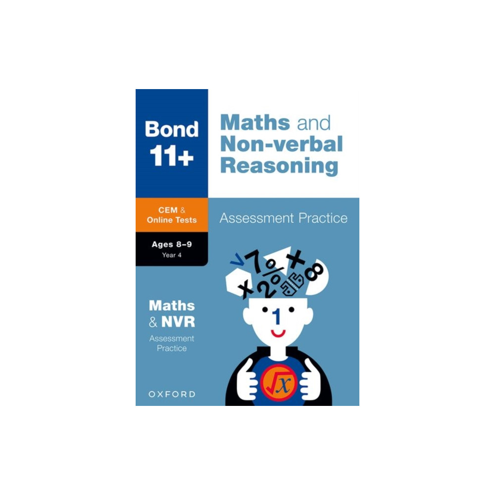 Produktbild för Bond 11+ CEM Maths & Non-verbal Reasoning Assessment Papers 8-9 Years (for Cambridge Select Insight) (häftad, eng)