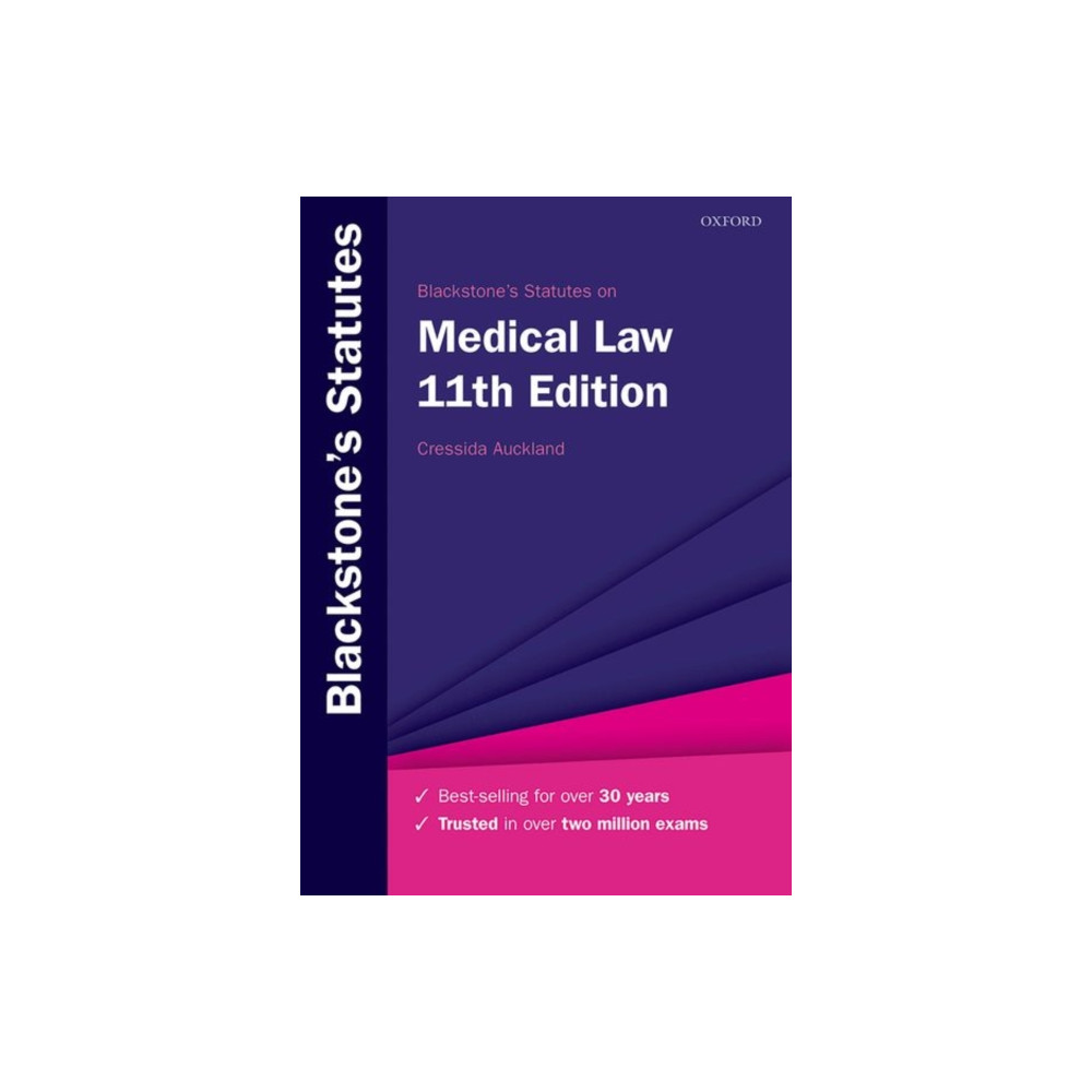 Produktbild för Blackstone's Statutes on Medical Law (häftad, eng)