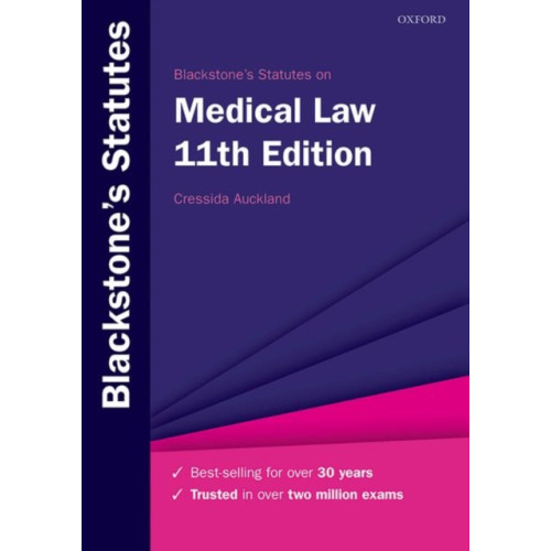 Oxford University Press Blackstone's Statutes on Medical Law (häftad, eng)