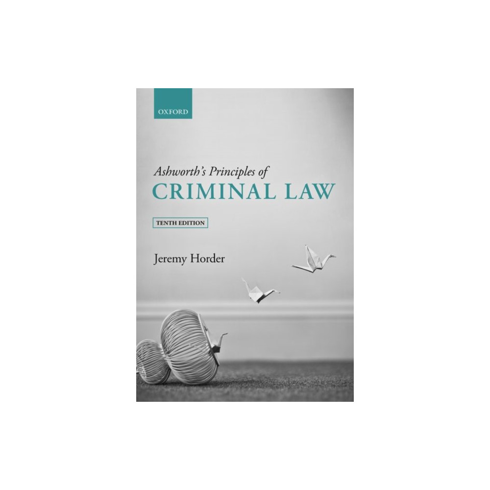Produktbild för Ashworth's Principles of Criminal Law (häftad, eng)
