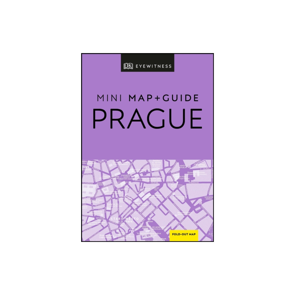 Produktbild för DK Prague Mini Map and Guide (häftad, eng)