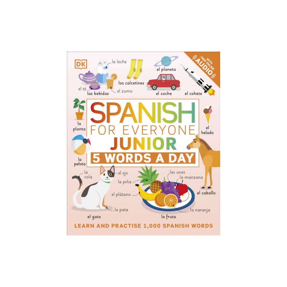 Produktbild för Spanish for Everyone Junior 5 Words a Day (häftad, eng)