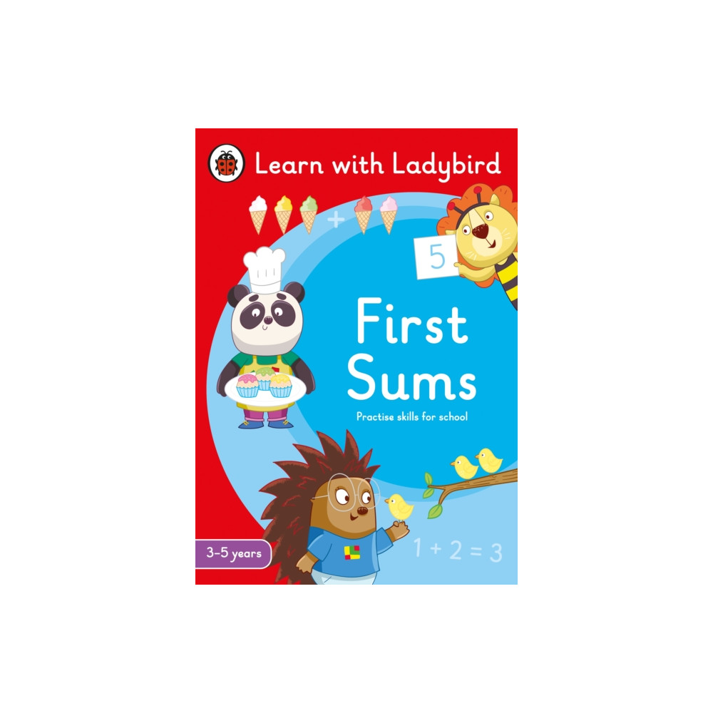 Produktbild för First Sums: A Learn with Ladybird Activity Book 3-5 years (häftad, eng)