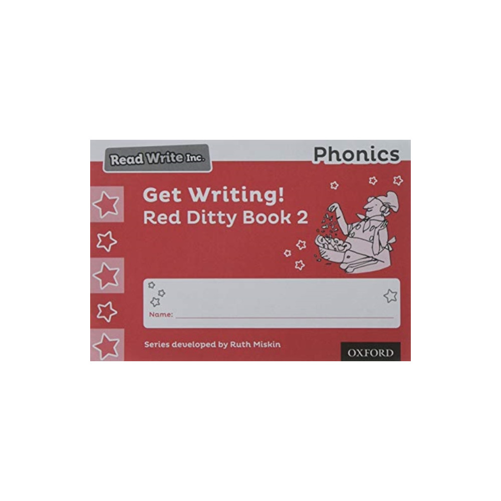 Produktbild för Read Write Inc. Phonics: Get Writing! Red Ditty Book 2 Pack of 10 (häftad, eng)