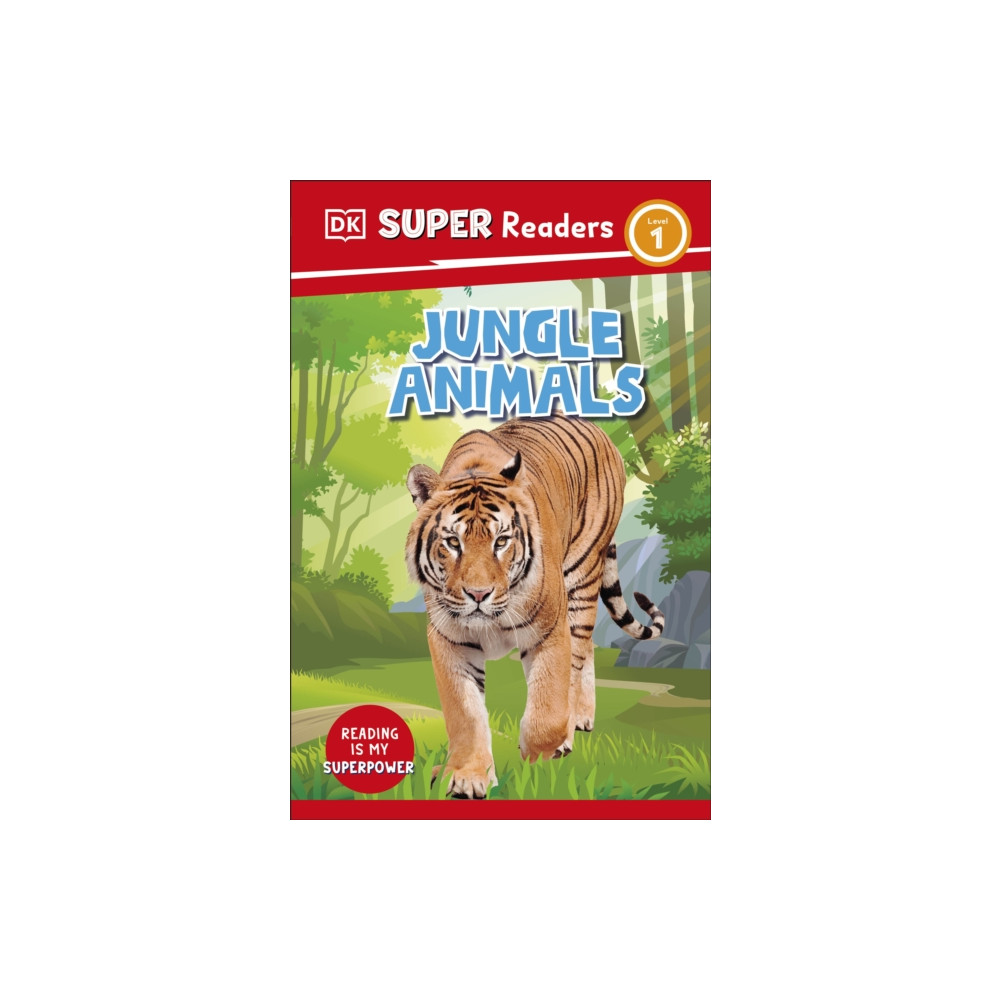 Produktbild för DK Super Readers Level 1 Jungle Animals (häftad, eng)