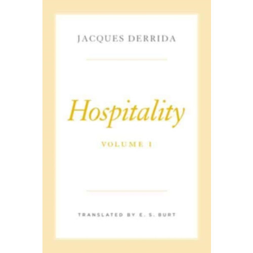 The university of chicago press Hospitality, Volume I (inbunden, eng)