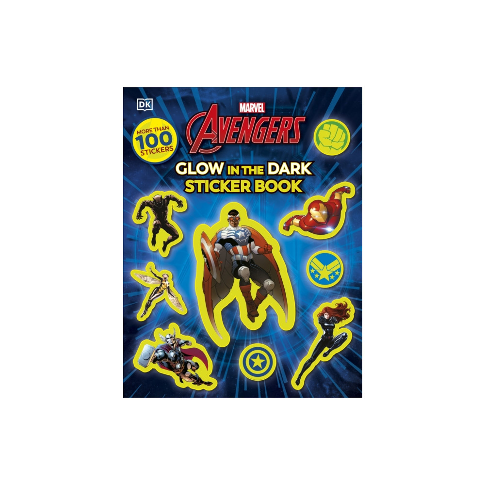 Produktbild för Marvel Avengers Glow in the Dark Sticker Book (häftad, eng)