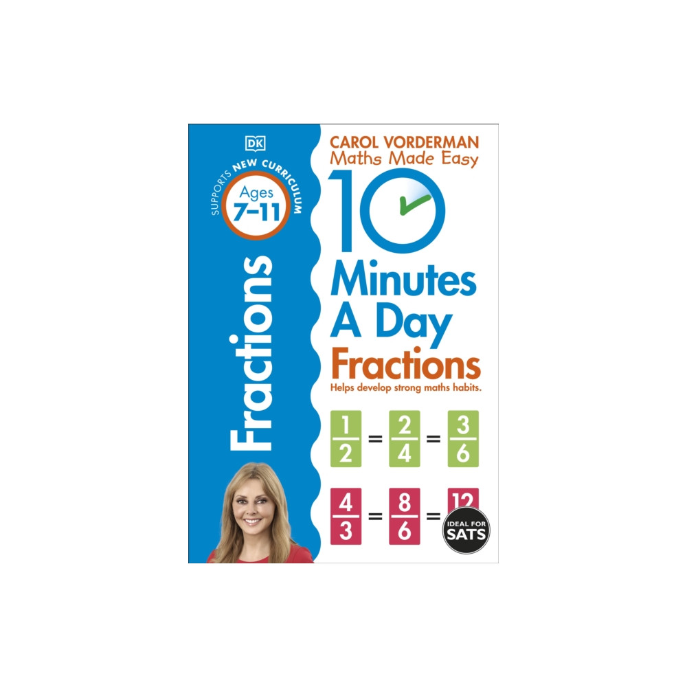 Produktbild för 10 Minutes A Day Fractions, Ages 7-11 (Key Stage 2) (häftad, eng)