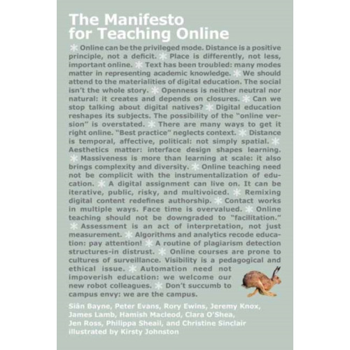 Mit press ltd The Manifesto for Teaching Online (häftad, eng)