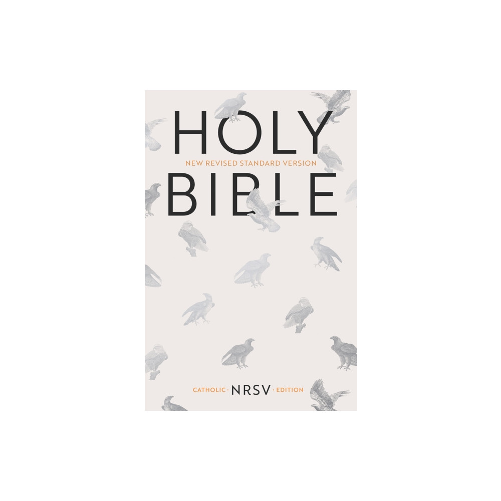 Produktbild för NRSV Catholic Bible, Anglicised Edition, Cream Hardback, Silver Foiled Eagle, Two Ribbon Markers, NRSV New Revised Standard Version, Hardback, Standard size (inbunden, eng)
