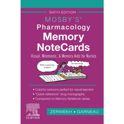 Elsevier - Health Sciences Division Mosby's Pharmacology Memory NoteCards (bok, spiral, eng)