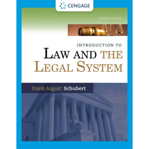 Cengage Learning, Inc Introduction to Law and the Legal System (häftad, eng)