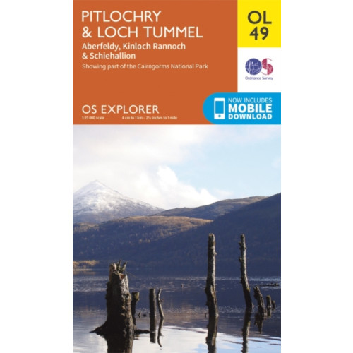 Ordnance Survey Pitlochry & Loch Tummel, Aberfeldy, Kinloch Rannoch & Schiehallion