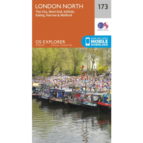 Ordnance Survey London North, The City, West End, Enfield, Ealing, Harrow & Watford