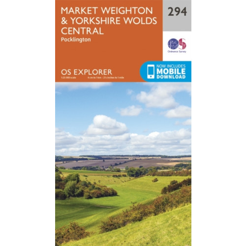 Ordnance Survey Market Weighton and Yorkshire Wolds Central