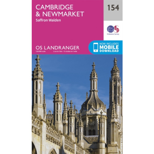 Ordnance Survey Cambridge, Newmarket & Saffron Walden