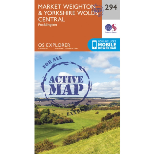 Ordnance Survey Market Weighton and Yorkshire Wolds Central