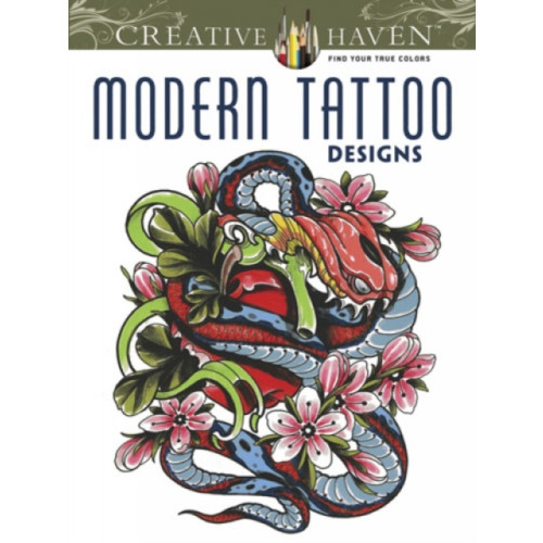 Dover publications inc. Creative Haven Modern Tattoo Designs Coloring Book (häftad)