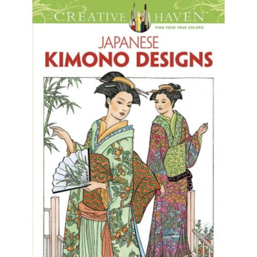 Dover publications inc. Creative Haven Japanese Kimono Designs Coloring Book (häftad)