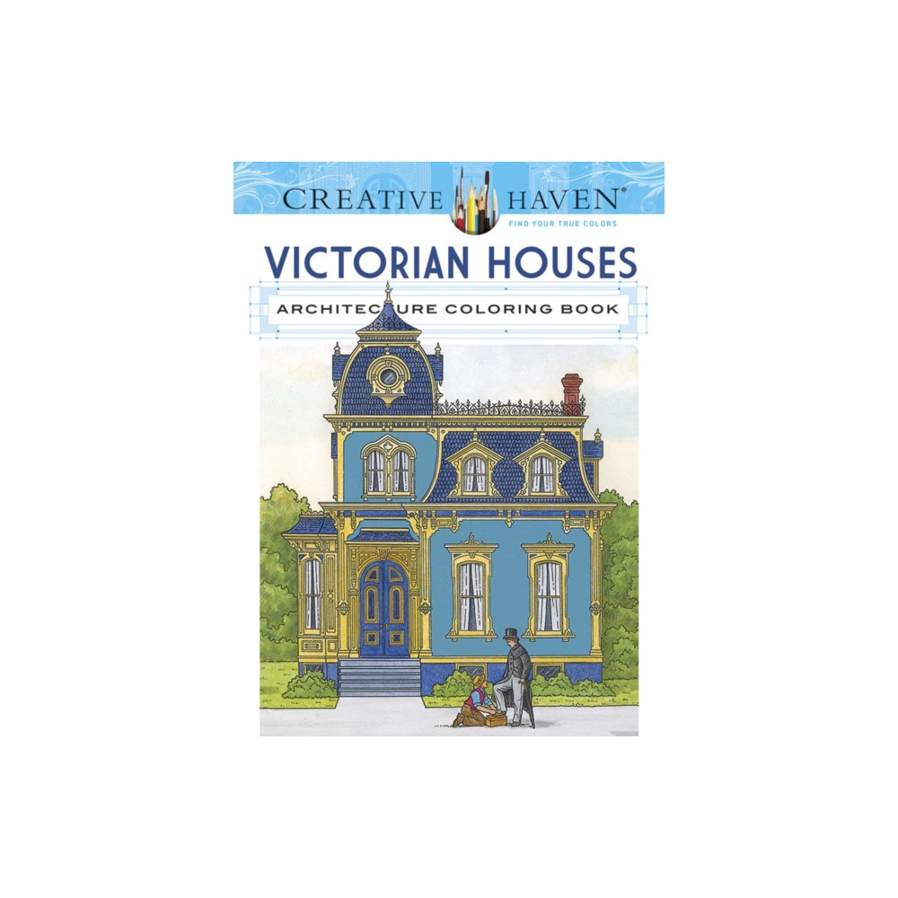 Produktbild för Creative Haven Victorian Houses Architecture Coloring Book (häftad, eng)