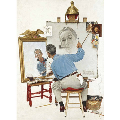 Dover publications inc. Norman Rockwell's Triple Self-Portrait Notebook (häftad, eng)