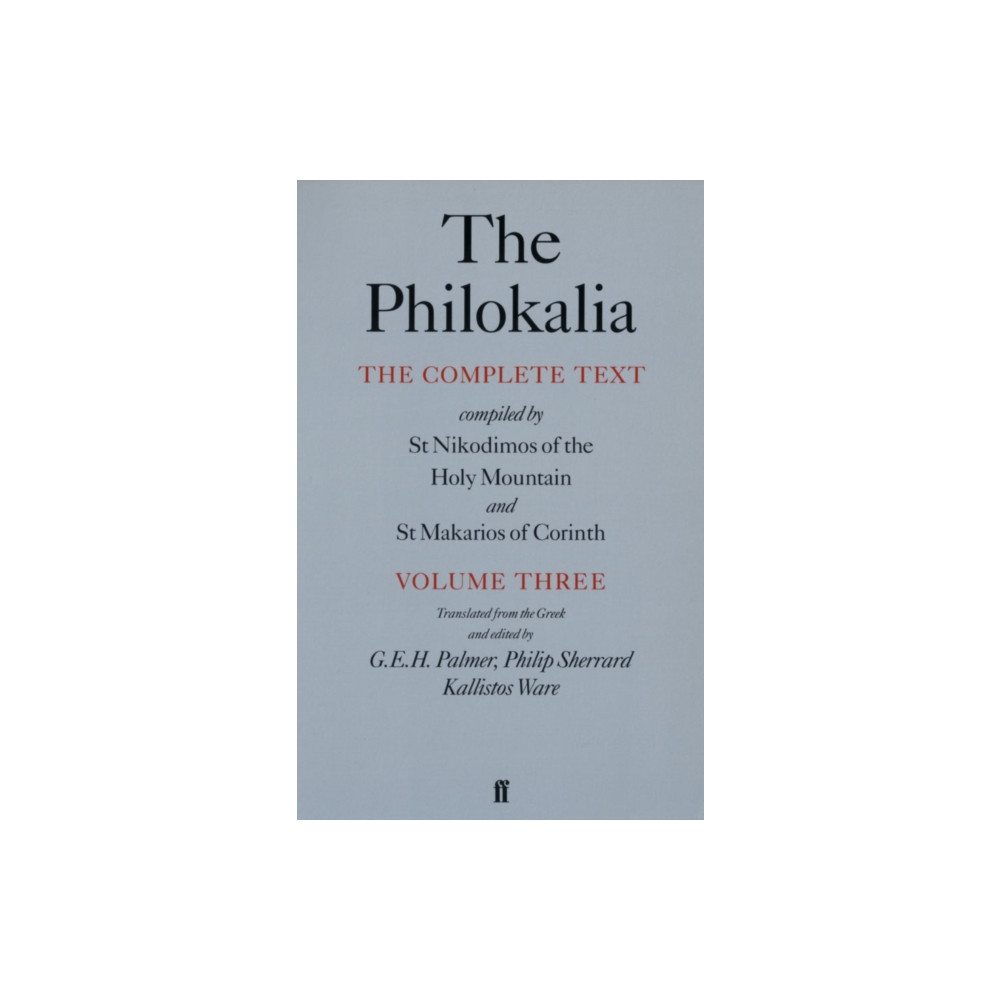 Produktbild för The Philokalia Vol 3 (häftad, eng)