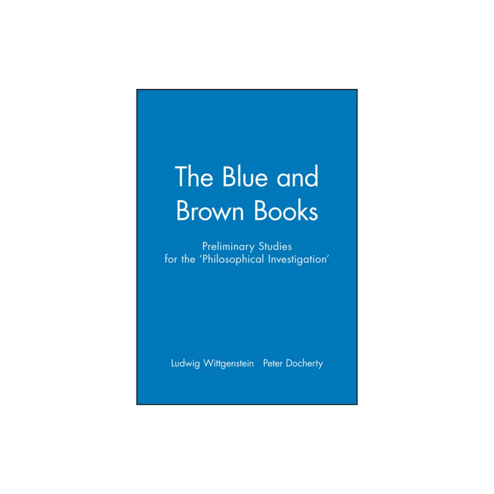 Produktbild för The Blue and Brown Books (häftad, eng)
