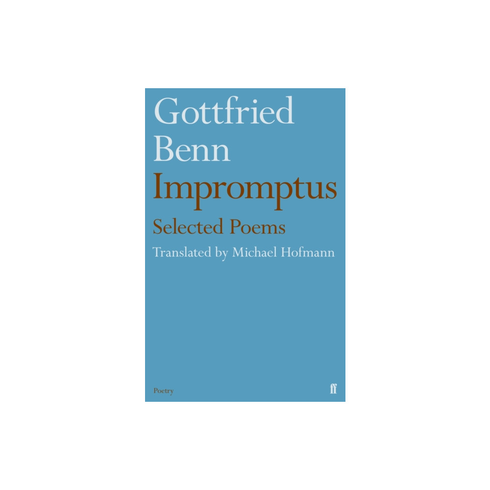 Produktbild för Gottfried Benn - Impromptus (häftad, eng)