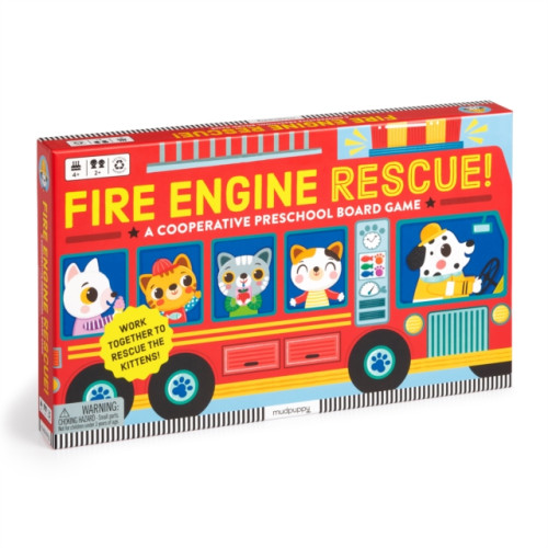 Galison Fire Engine Rescue! Cooperative Board Game